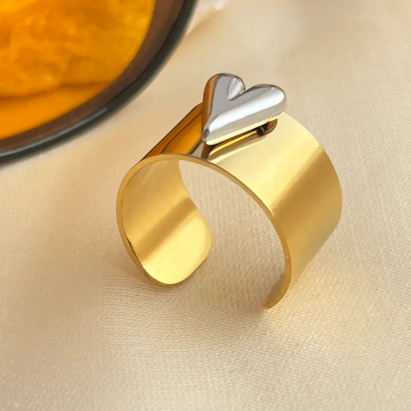 ANILLO BICOLOR CORAZÓN